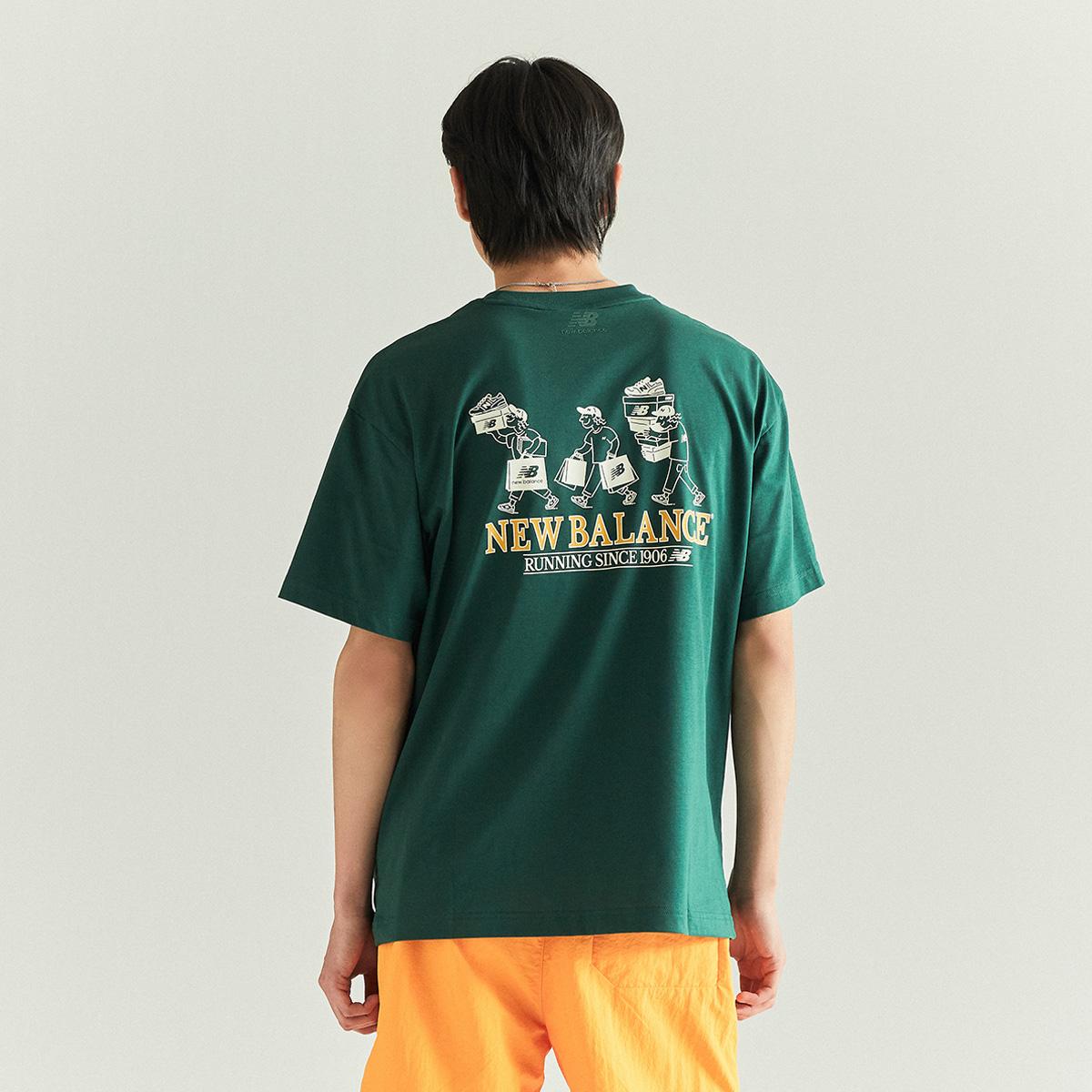 NEW BALANCE] Uni NB Boy lettering Graphic T-shirts(over fit) NBNED224
