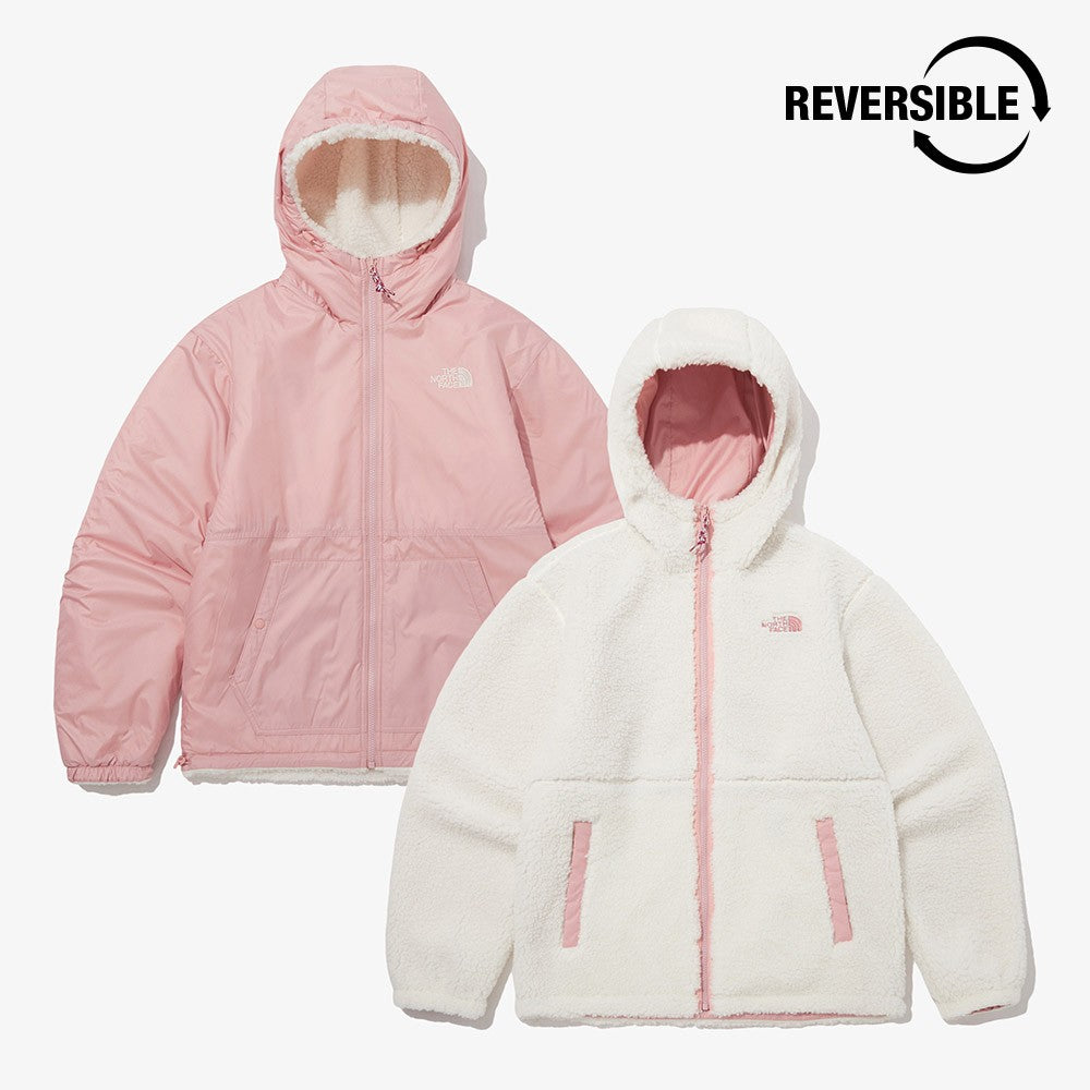 THE NORTH FACE] PLAY GREEN RVS FLEECE HOODIE NJ4FP57C PALE_PINK